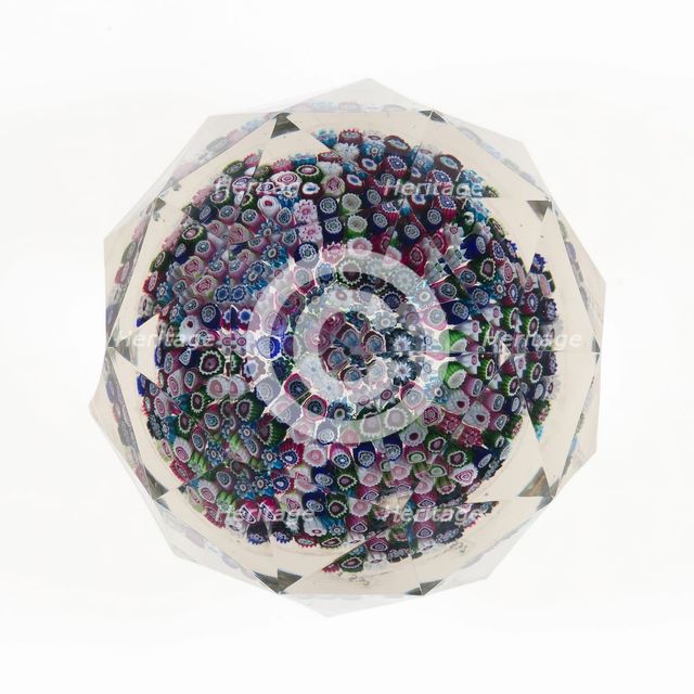 Paperweight, Clichy, c. 1845-60. Creator: Clichy Glassworks.