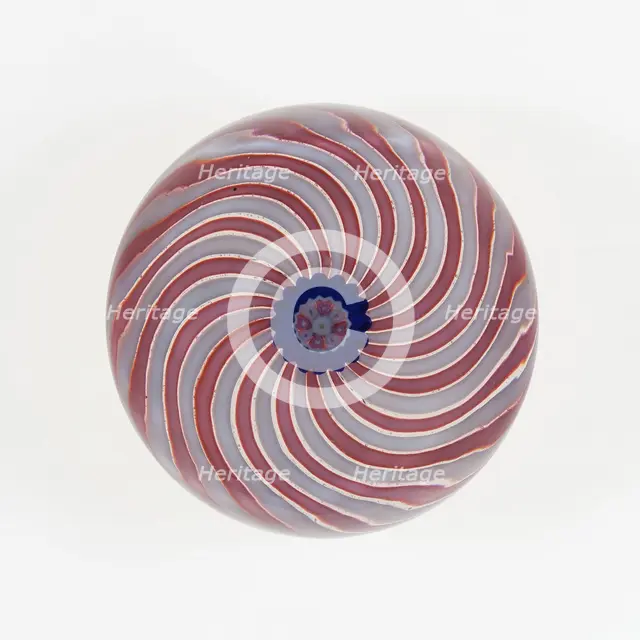 Paperweight, Clichy, c. 1845-60. Creator: Clichy Glassworks.