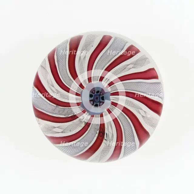 Paperweight, Clichy, c. 1845-60. Creator: Clichy Glassworks.