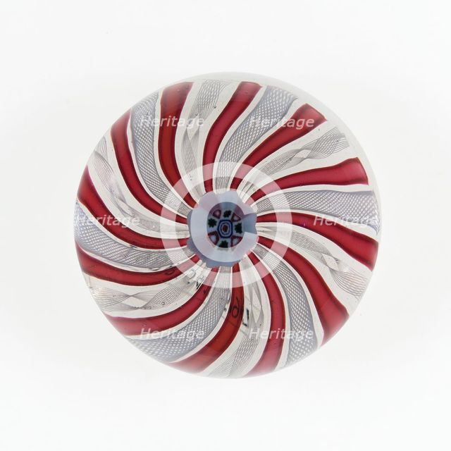 Paperweight, Clichy, c. 1845-60. Creator: Clichy Glassworks.