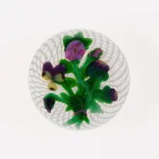 Paperweight, Clichy, c. 1845-60. Creator: Clichy Glassworks