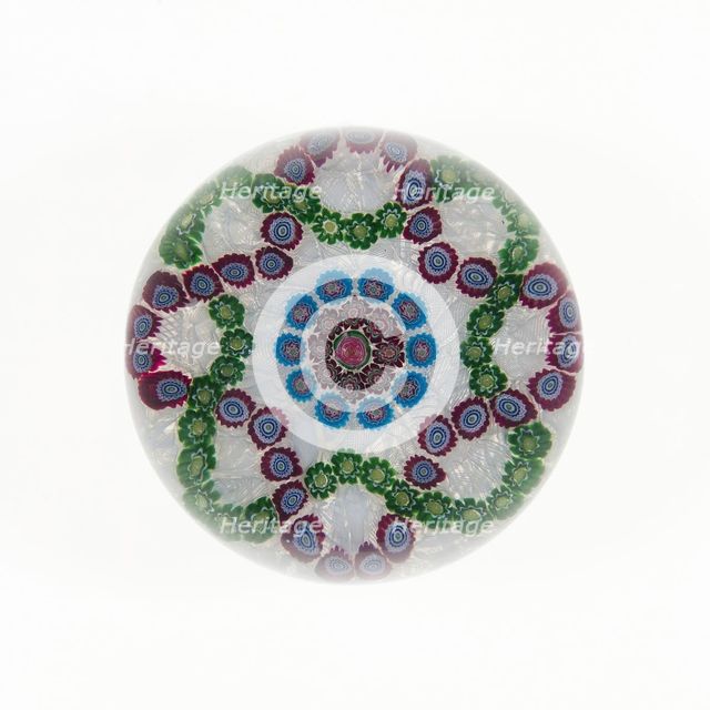 Paperweight, Clichy, c. 1845-60. Creator: Clichy Glassworks.