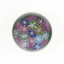 Paperweight, Clichy, c. 1845/60. Creator: Clichy Glassworks