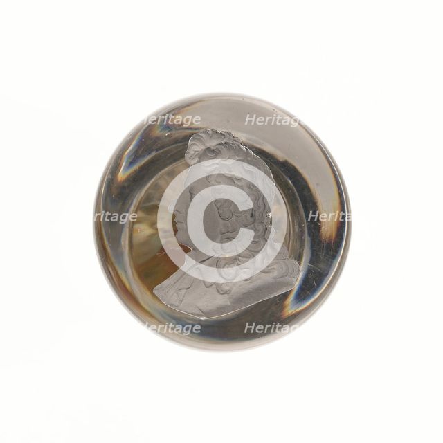 Paperweight, Clichy, c. 1846-55. Creator: Clichy Glassworks.