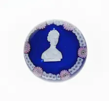 Paperweight, Clichy, c. 1846-55. Creator: Clichy Glassworks