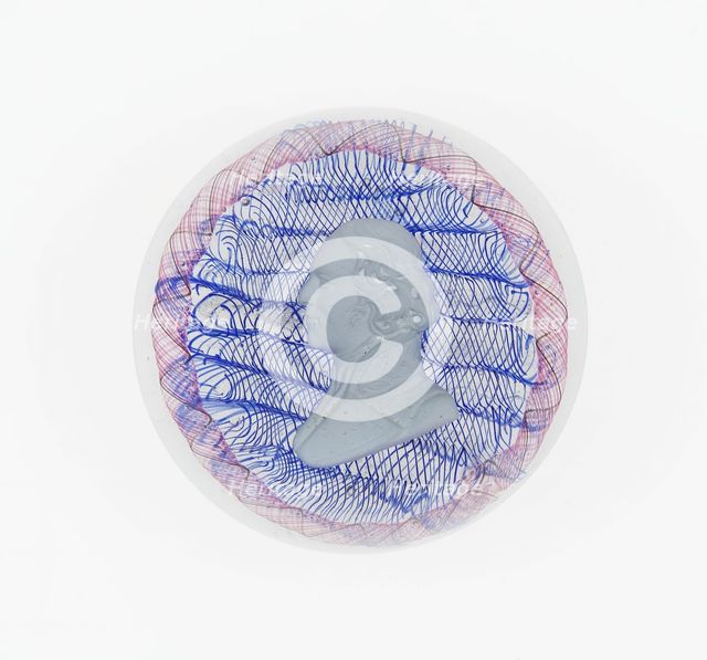 Paperweight, Clichy, c. 1846-55. Creator: Clichy Glassworks.