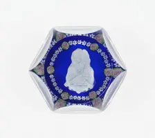 Paperweight, Clichy, c. 1846-55. Creator: Clichy Glassworks