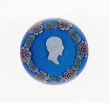 Paperweight, Clichy, c. 1846-55. Creator: Clichy Glassworks