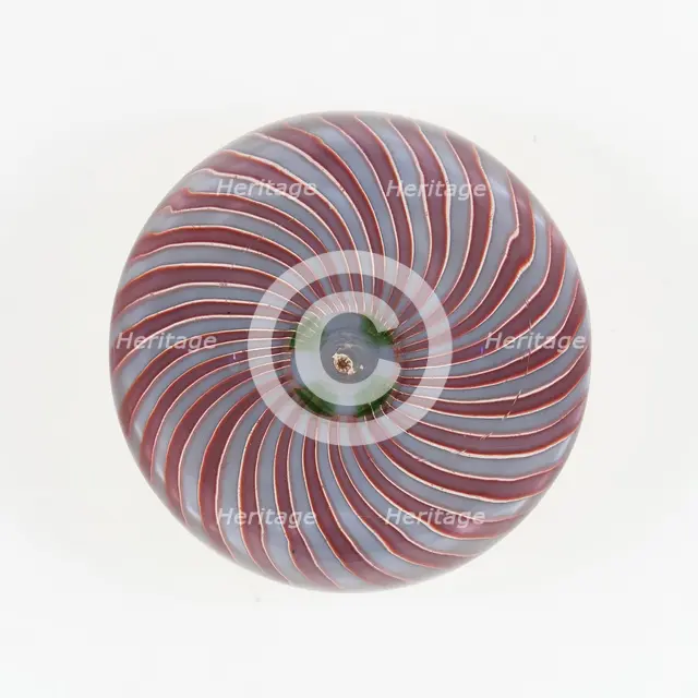 Paperweight, Clichy, c. 1848-55. Creator: Clichy Glassworks.
