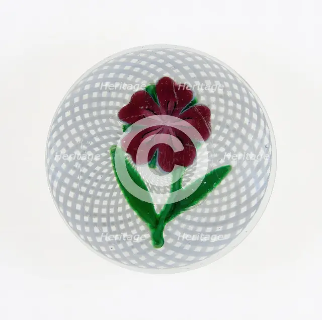 Paperweight, Clichy, c. 1848-55. Creator: Clichy Glassworks.