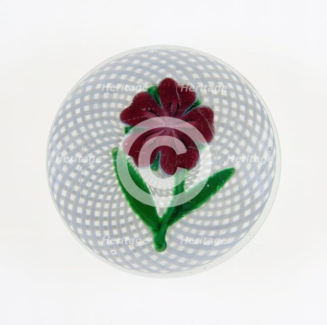 Paperweight, Clichy, c. 1848-55. Creator: Clichy Glassworks.
