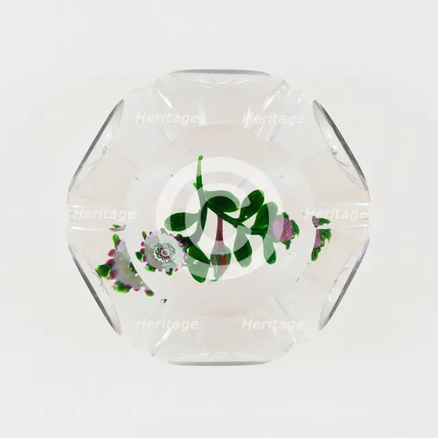 Paperweight, Clichy, c. 1848-55. Creator: Clichy Glassworks.