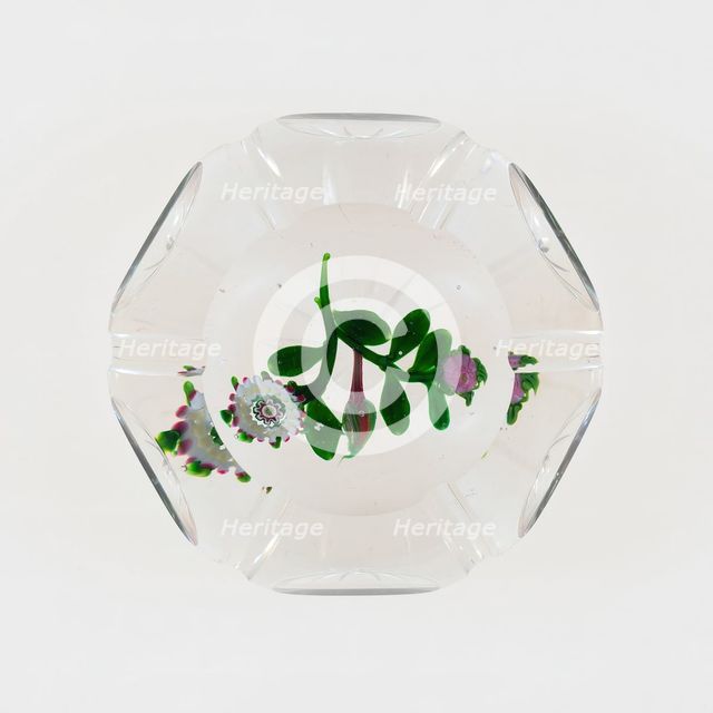 Paperweight, Clichy, c. 1848-55. Creator: Clichy Glassworks.