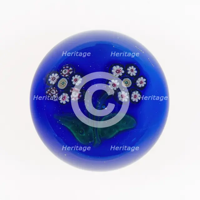 Paperweight, Clichy, c. 1848-55. Creator: Clichy Glassworks.
