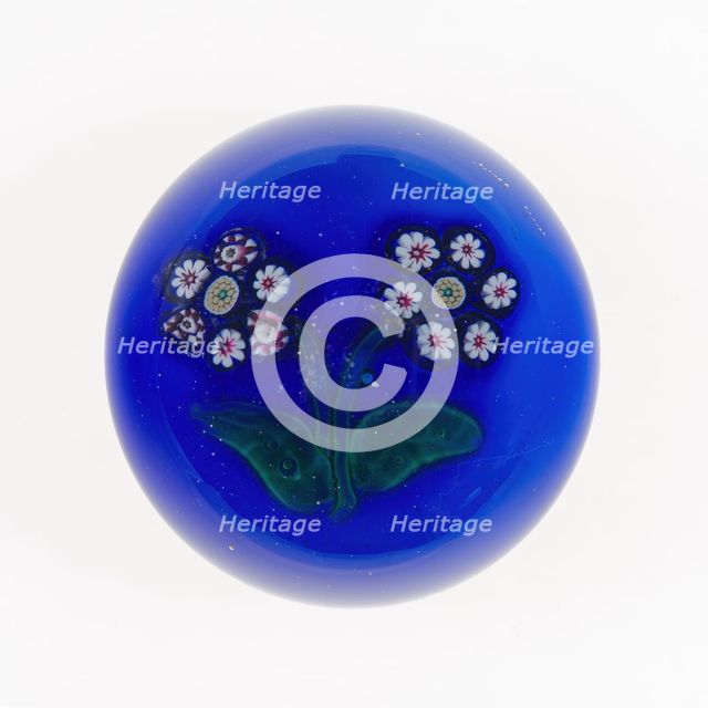 Paperweight, Clichy, c. 1848-55. Creator: Clichy Glassworks.