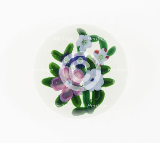 Paperweight, Clichy, c. 1848-55. Creator: Clichy Glassworks.