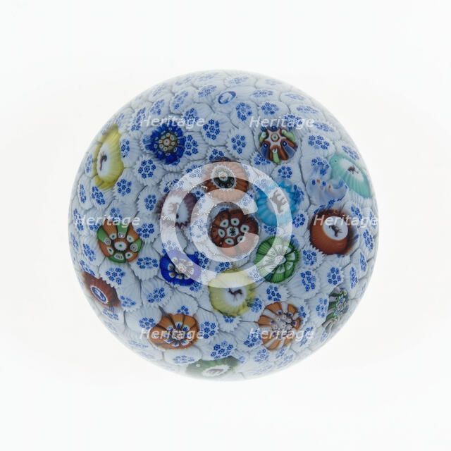 Paperweight, Baccarat, 1848. Creator: Baccarat Glasshouse.