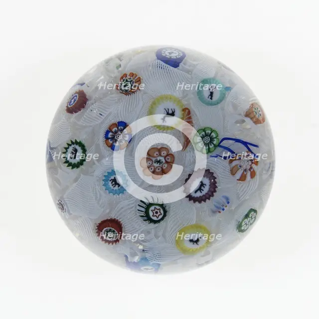 Paperweight, Baccarat, 1848. Creator: Baccarat Glasshouse.