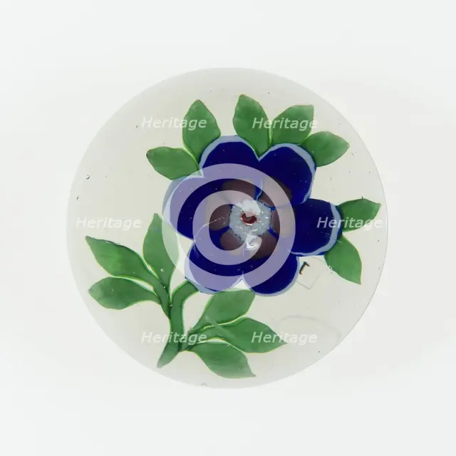 Paperweight, Baccarat, c. 1845-60. Creator: Baccarat Glasshouse.