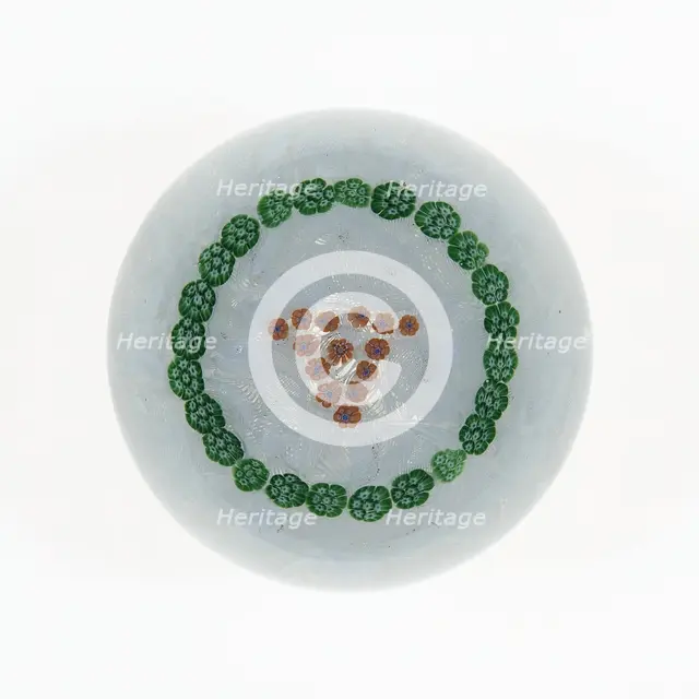 Paperweight, Baccarat, c. 1845-60. Creator: Baccarat Glasshouse.