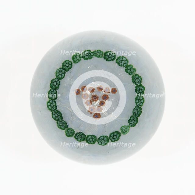 Paperweight, Baccarat, c. 1845-60. Creator: Baccarat Glasshouse.