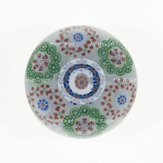 Paperweight, Baccarat, c. 1845-60. Creator: Baccarat Glasshouse.