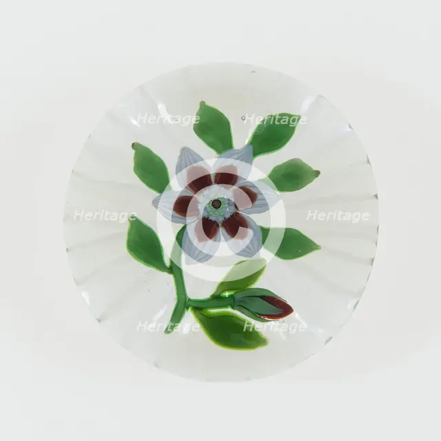 Paperweight, Baccarat, c. 1845-60. Creator: Baccarat Glasshouse.