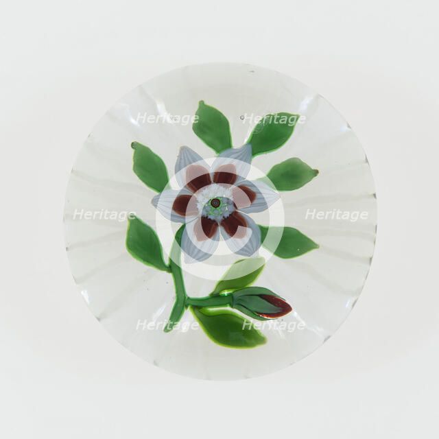 Paperweight, Baccarat, c. 1845-60. Creator: Baccarat Glasshouse.