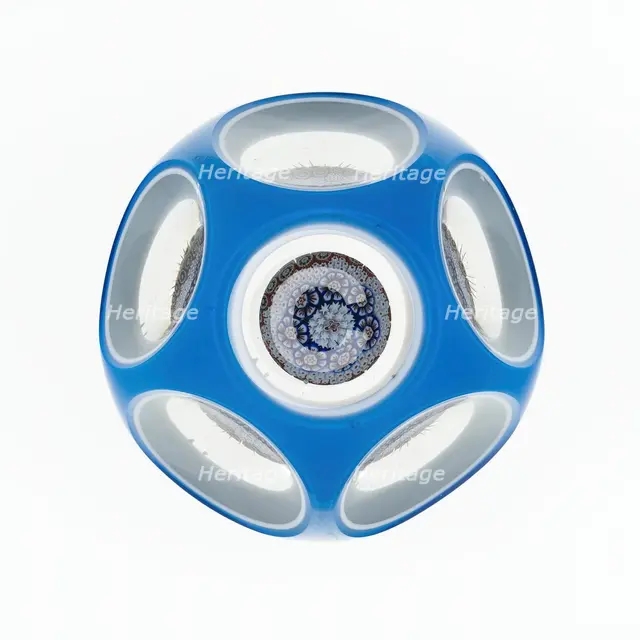 Paperweight, Baccarat, c. 1845-60. Creator: Baccarat Glasshouse.