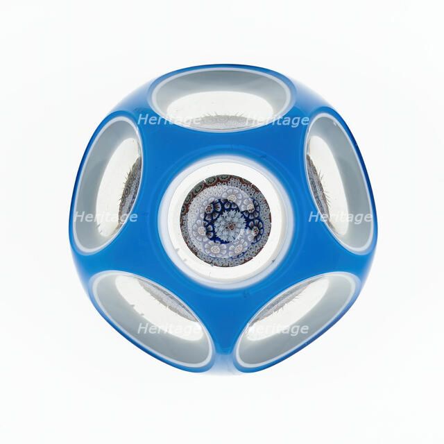 Paperweight, Baccarat, c. 1845-60. Creator: Baccarat Glasshouse.