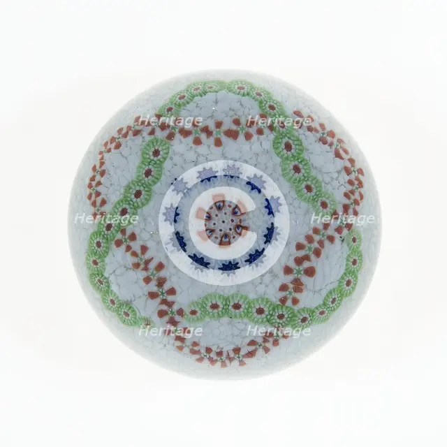 Paperweight, Baccarat, c. 1845-60. Creator: Baccarat Glasshouse.