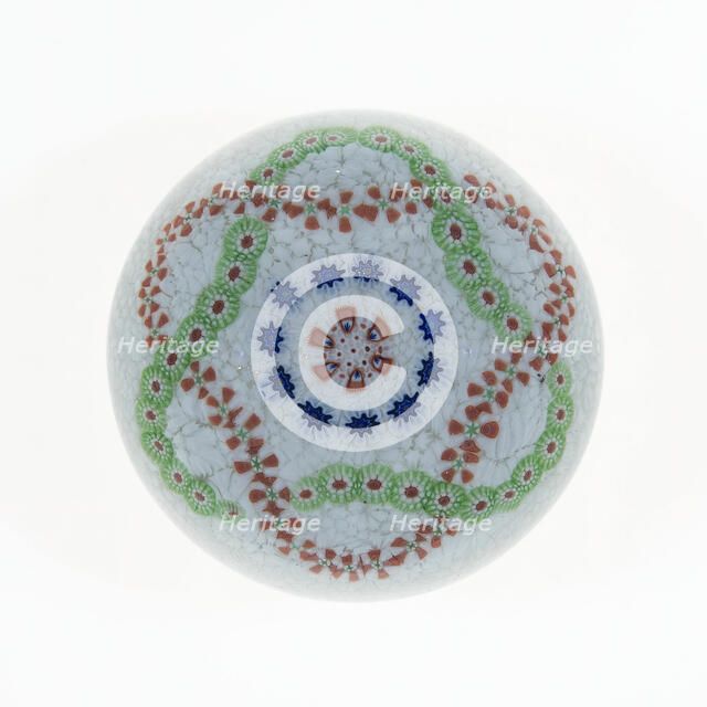 Paperweight, Baccarat, c. 1845-60. Creator: Baccarat Glasshouse.