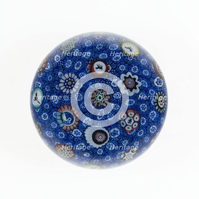 Paperweight, Baccarat, c. 1845-60. Creator: Baccarat Glasshouse.
