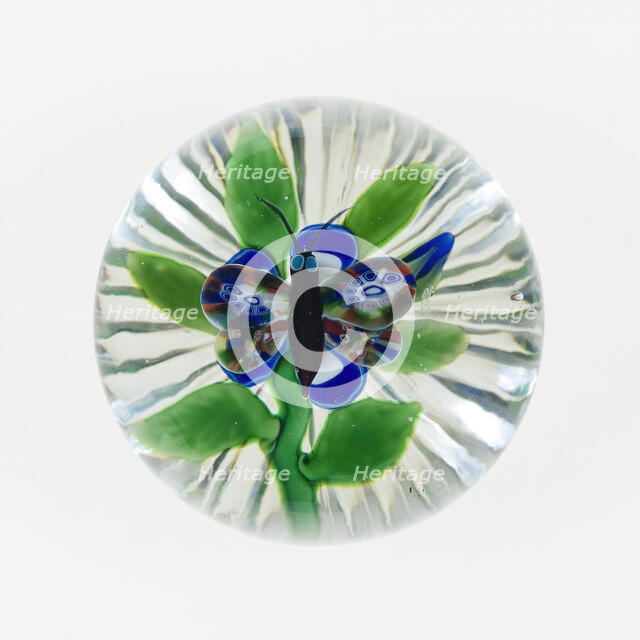 Paperweight, Baccarat, c. 1845-60. Creator: Baccarat Glasshouse.