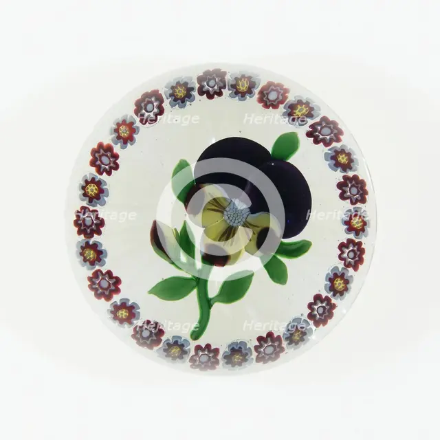Paperweight, Baccarat, c. 1845-60. Creator: Baccarat Glasshouse.