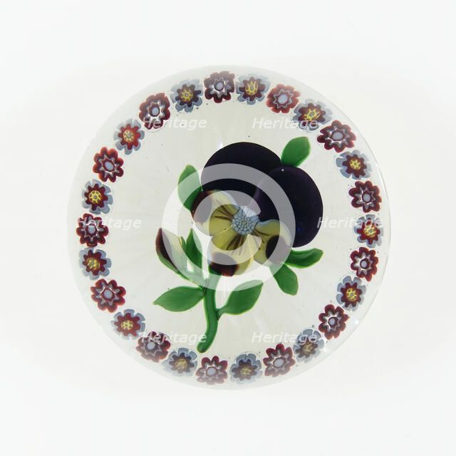 Paperweight, Baccarat, c. 1845-60. Creator: Baccarat Glasshouse.