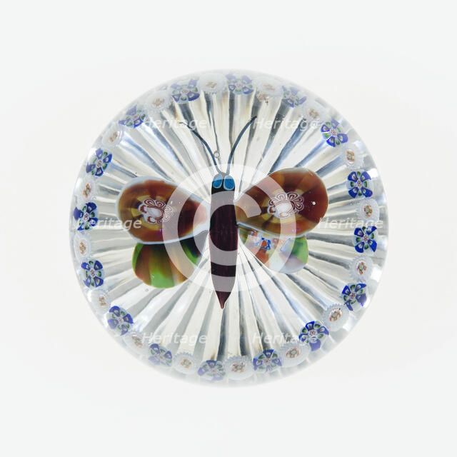 Paperweight, Baccarat, c. 1845-60. Creator: Baccarat Glasshouse.