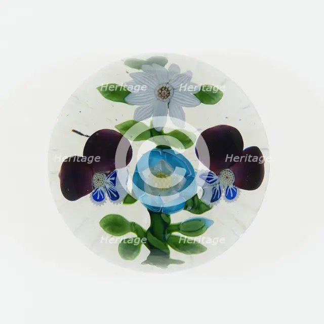 Paperweight, Baccarat, c. 1845-60. Creator: Baccarat Glasshouse.