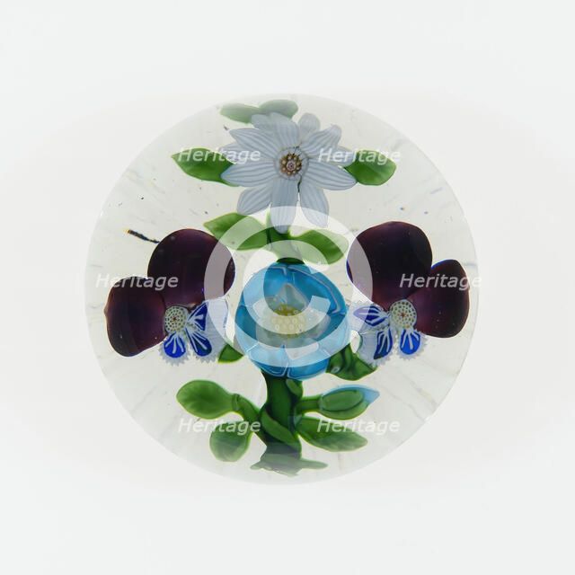 Paperweight, Baccarat, c. 1845-60. Creator: Baccarat Glasshouse.