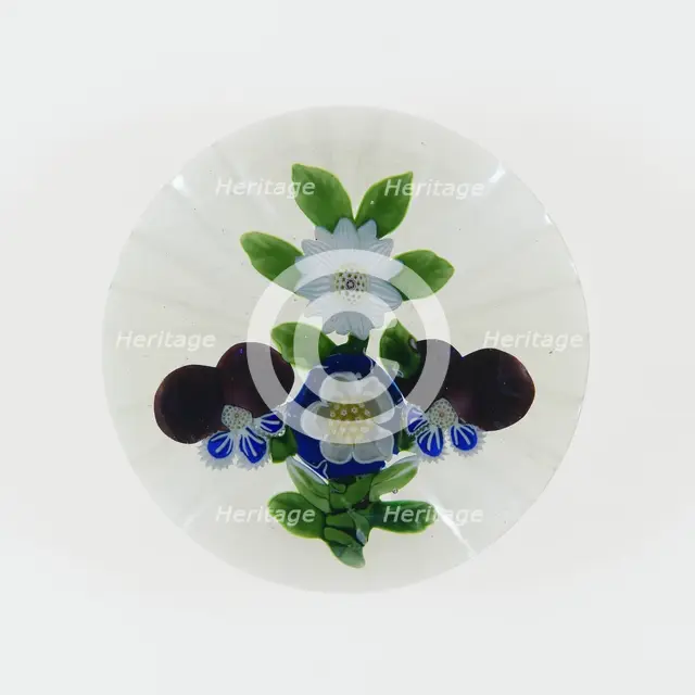 Paperweight, Baccarat, c. 1845-60. Creator: Baccarat Glasshouse.