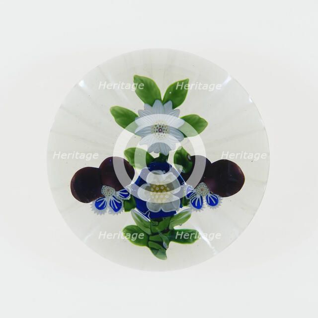 Paperweight, Baccarat, c. 1845-60. Creator: Baccarat Glasshouse.