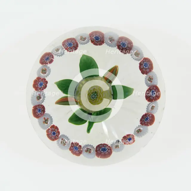 Paperweight, Baccarat, c. 1845-60. Creator: Baccarat Glasshouse.