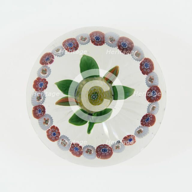 Paperweight, Baccarat, c. 1845-60. Creator: Baccarat Glasshouse.