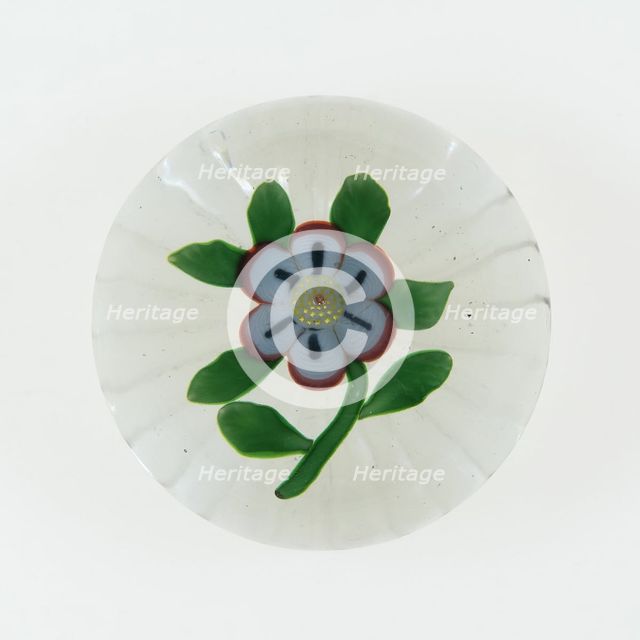 Paperweight, Baccarat, c. 1845-60. Creator: Baccarat Glasshouse.