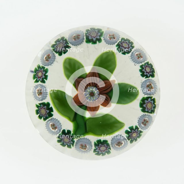 Paperweight, Baccarat, c. 1845-60. Creator: Baccarat Glasshouse.