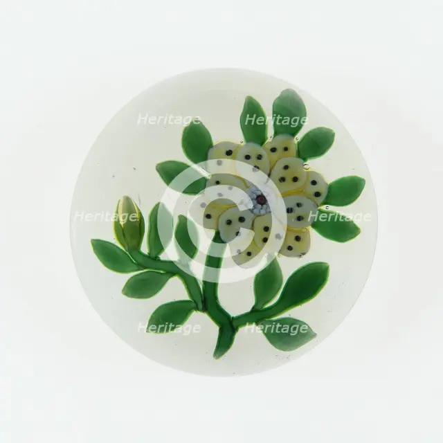 Paperweight, Baccarat, c. 1845-60. Creator: Baccarat Glasshouse.
