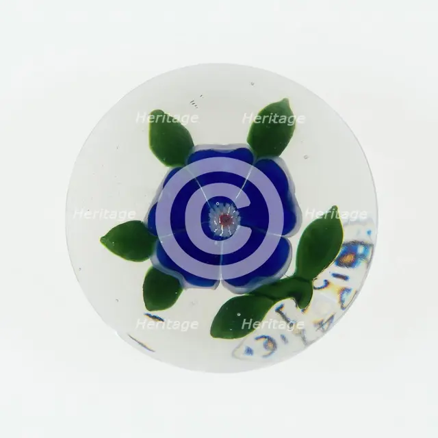 Paperweight, Baccarat, c. 1845-60. Creator: Baccarat Glasshouse.