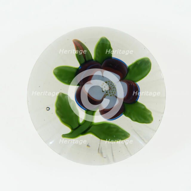 Paperweight, Baccarat, c. 1845-60. Creator: Baccarat Glasshouse.