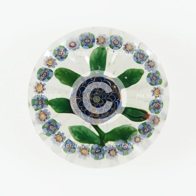 Paperweight, Baccarat, c. 1845-60. Creator: Baccarat Glasshouse.