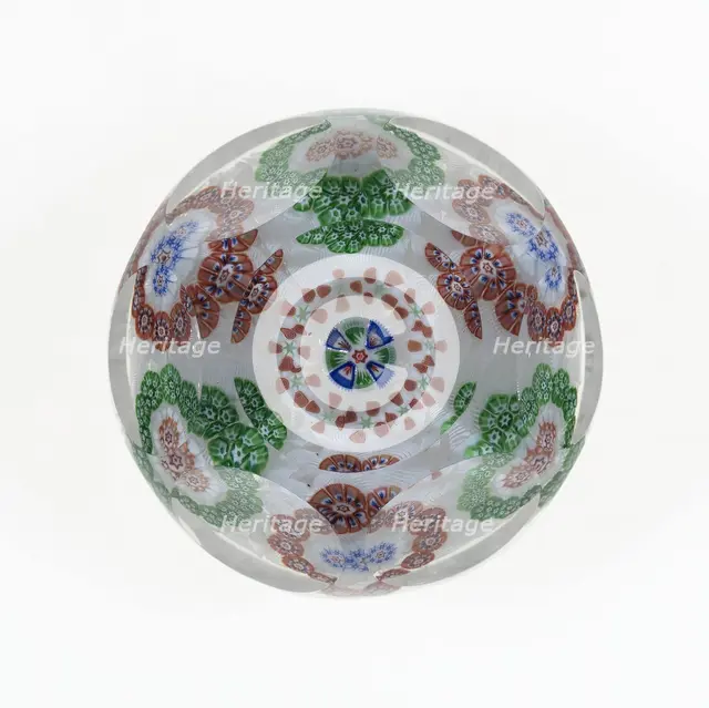 Paperweight, Baccarat, c. 1845-60. Creator: Baccarat Glasshouse.